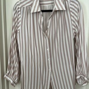 Striped White and Pink Shirt